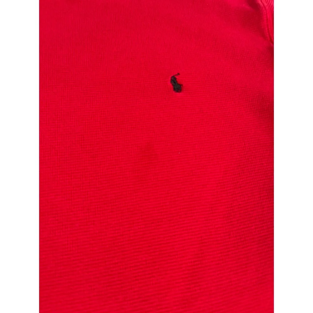 Polo Ralph Lauren Mens 2 Pack Thermal Waffle Knit Sleepwear Shirts Black Red L